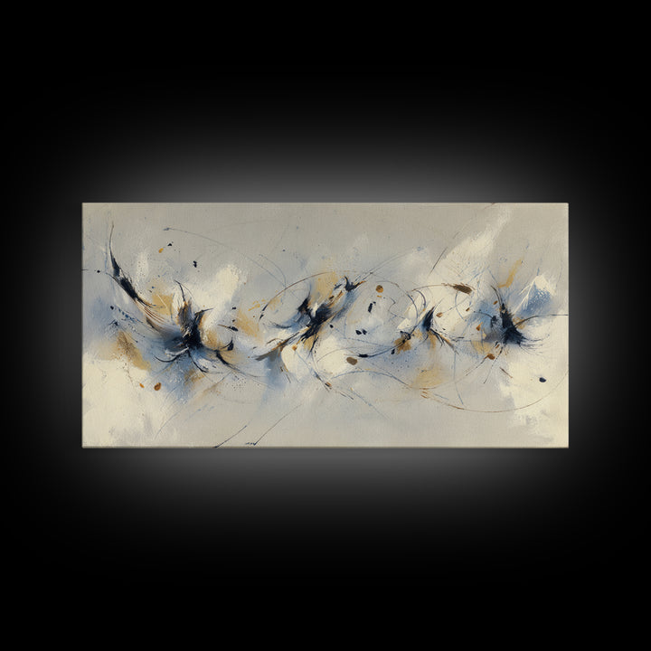 Dancers Suggested by Soft Moving Brushwork Canvas Print, Impressionist Art, Abstract Painting, Living Room Decor, Impression, IMP-2x1-11