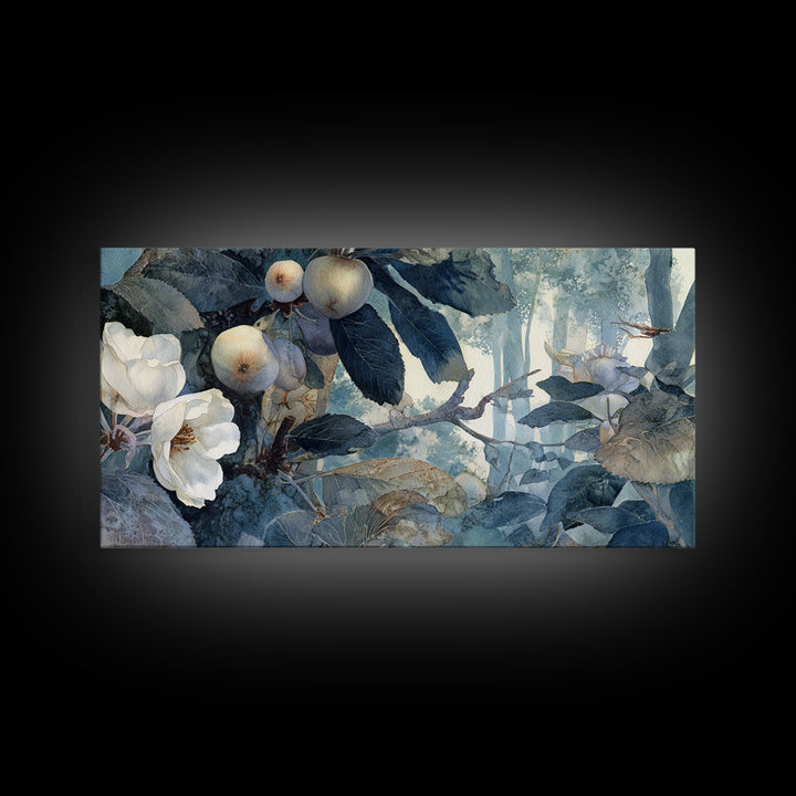 Apple Tree in Summer Orchard Canvas Print, Impressionist Art, Textured Wall Art, Living Room Decor, Fine Art, Impression, IMP-2x1-61