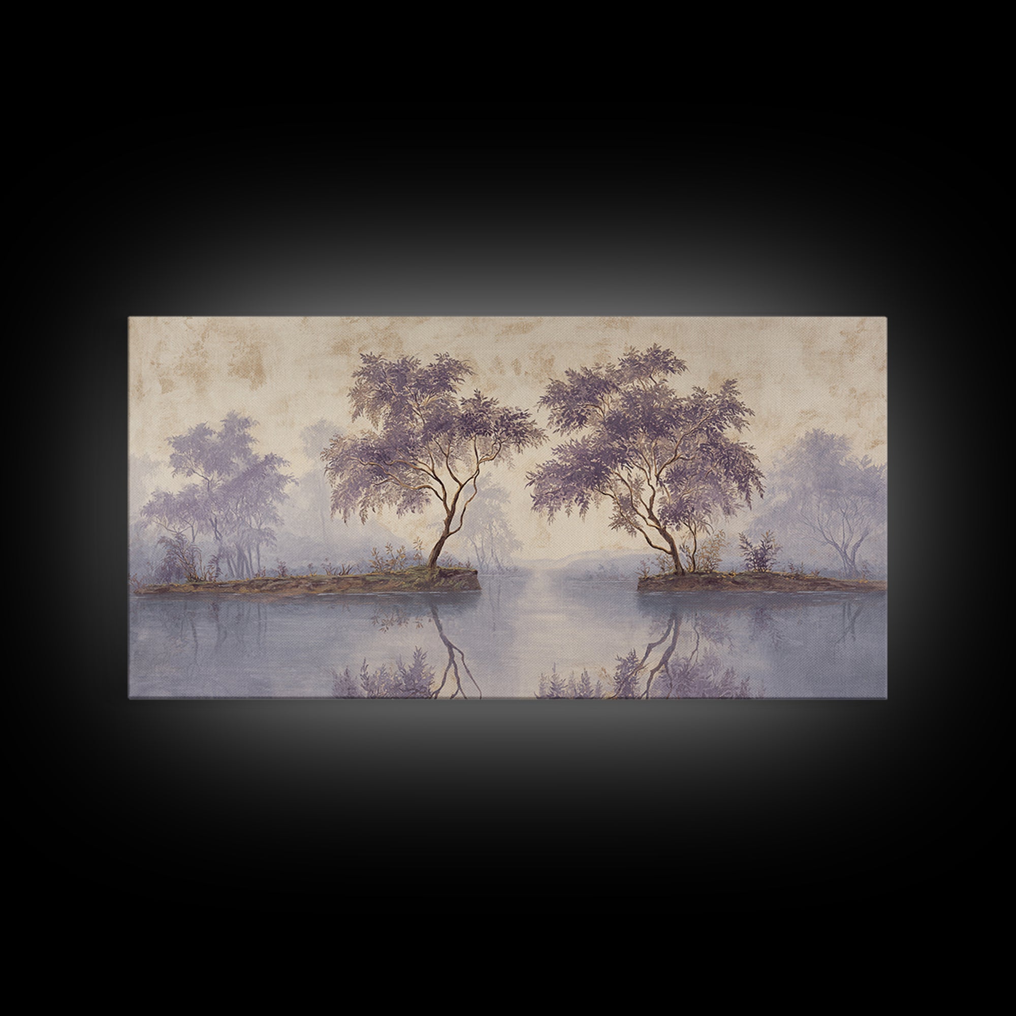 Garden Path Covered Canvas Print, Impressionist Art, Living Room Decor, Oil Painting, Impression, Abstract Painting, IMP-2x1-94
