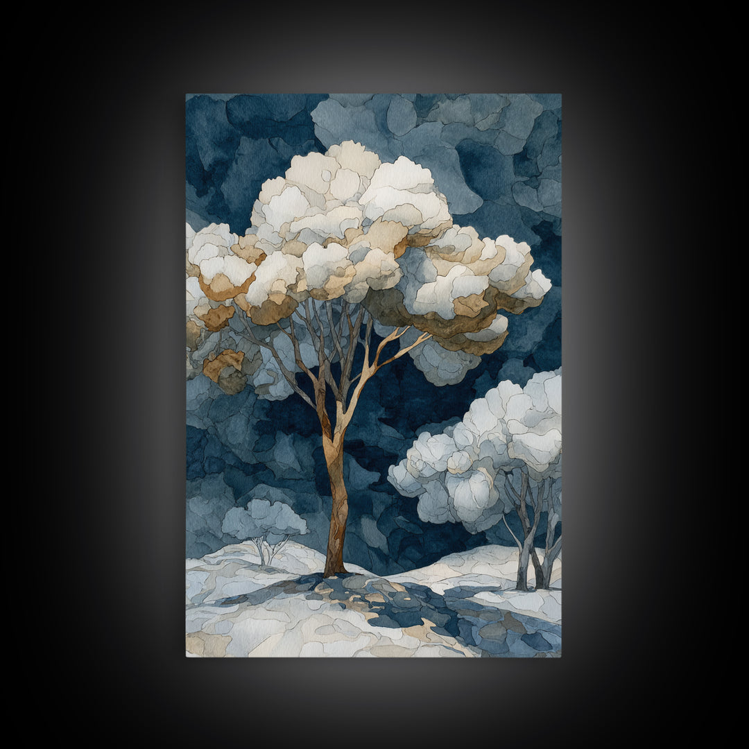 Apple Tree in Summer Orchard Canvas Print, Impressionist Art, Living Room Decor, Fine Art, Impression, Landscape Art, IMP-2x3-49