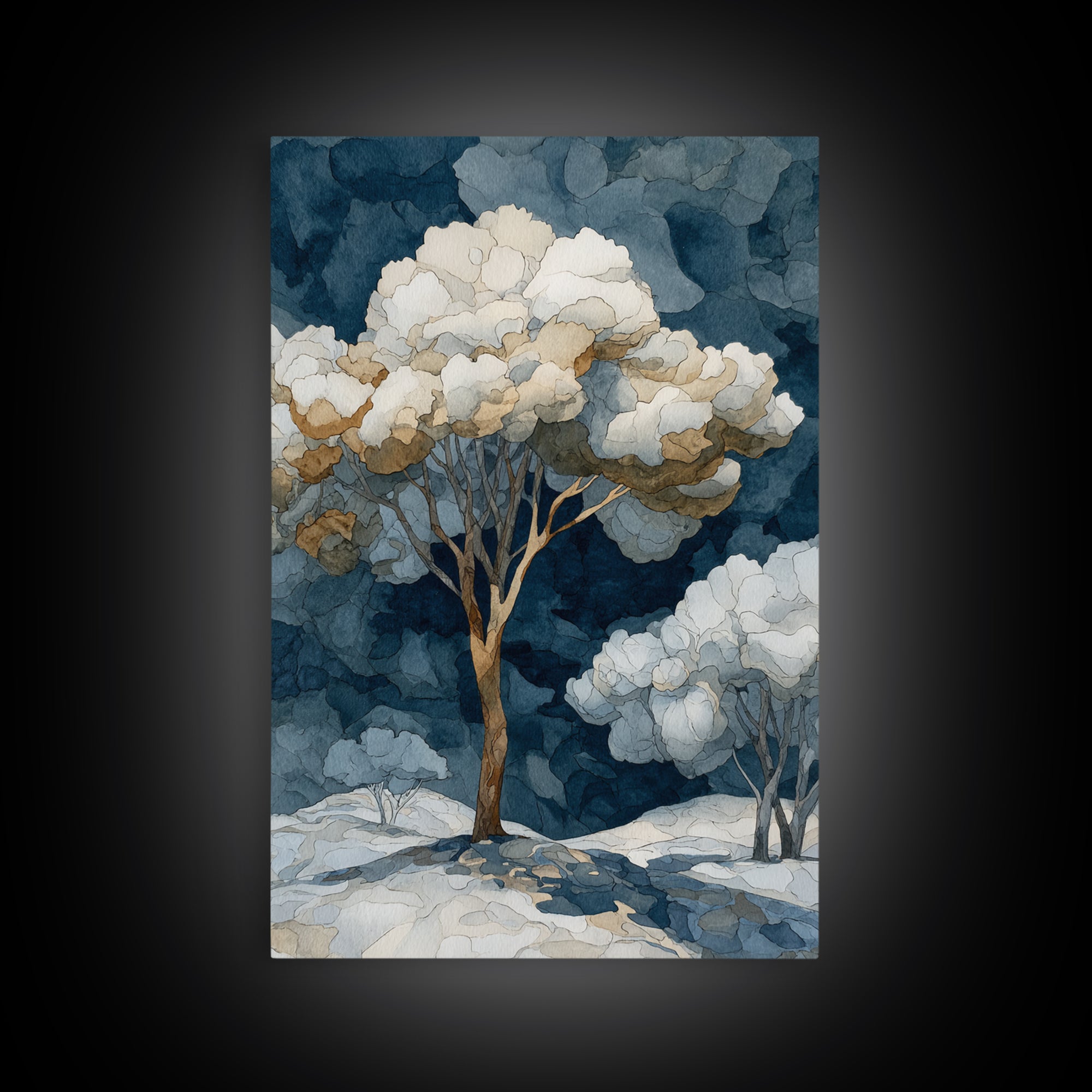 Apple Tree in Summer Orchard Canvas Print, Impressionist Art, Living Room Decor, Fine Art, Impression, Landscape Art, IMP-2x3-49
