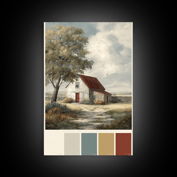 Country Lane with Flickering Sunlight Canvas Print, Impressionist Art, Art Print, Living Room Decor, Fine Art, Impression, IMP-2x3-54