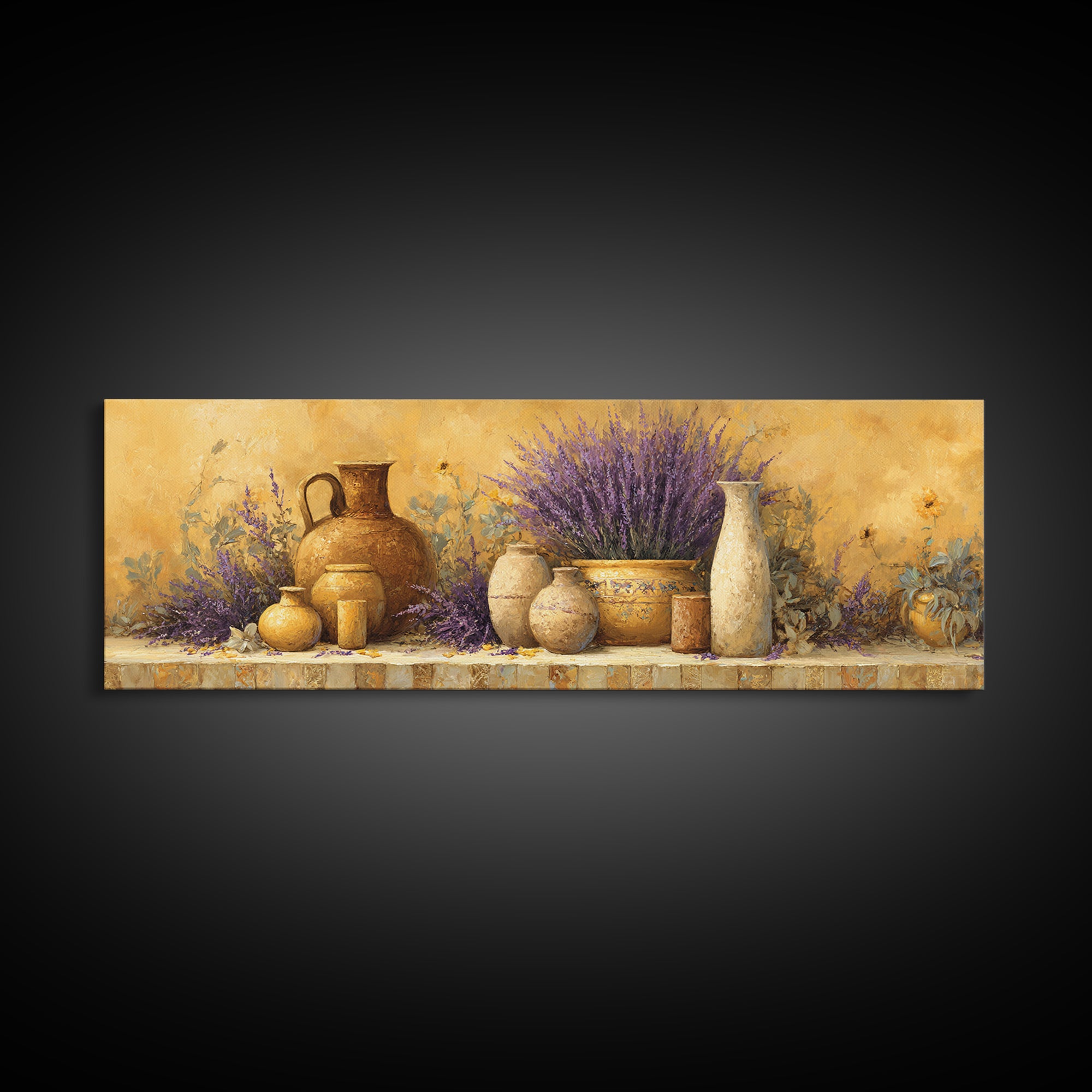 Sunset over Lavender Field Canvas Print, Impressionist Art, Printable Wall Art, Living Room Decor, Fine Art, Impression, IMP-3x1-30
