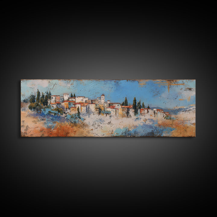 Sunset over Lavender Field Canvas Print, Impressionist Art, Landscape Wall Art, Living Room Decor, Fine Art, Impression, IMP-3x1-6