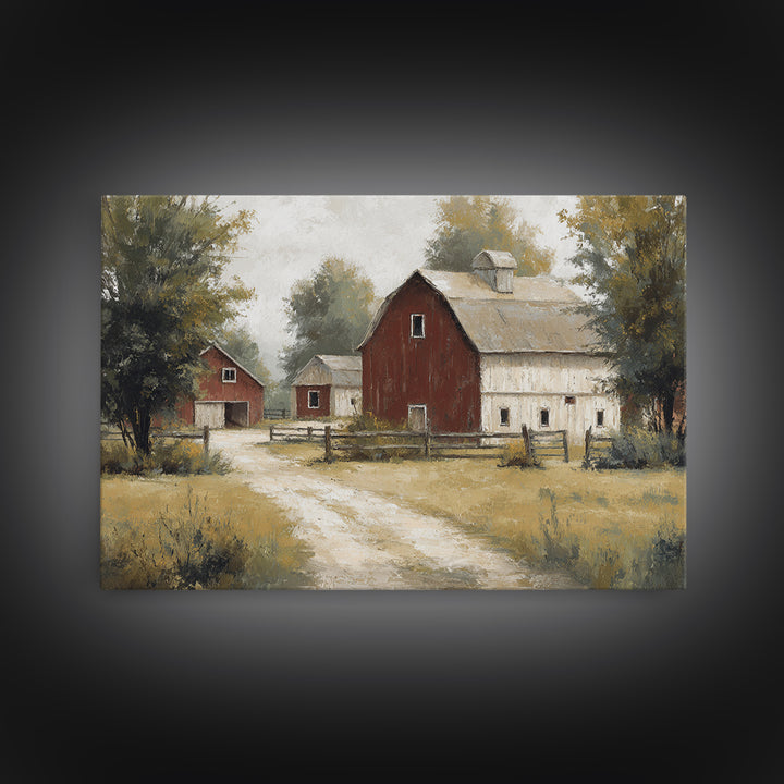 Country Lane with Flickering Sunlight Canvas Print, Impressionist Art, Colorful Wall Art, Living Room Decor, Impression, IMP-3x2-98