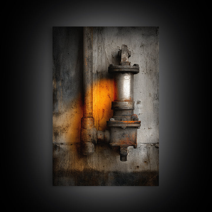 Old Factory Window Canvas Print, Industrial Art, Decor, Living Room Decor, Fine Art, Foundry, Black and White Wall Art, IND-2x3-10