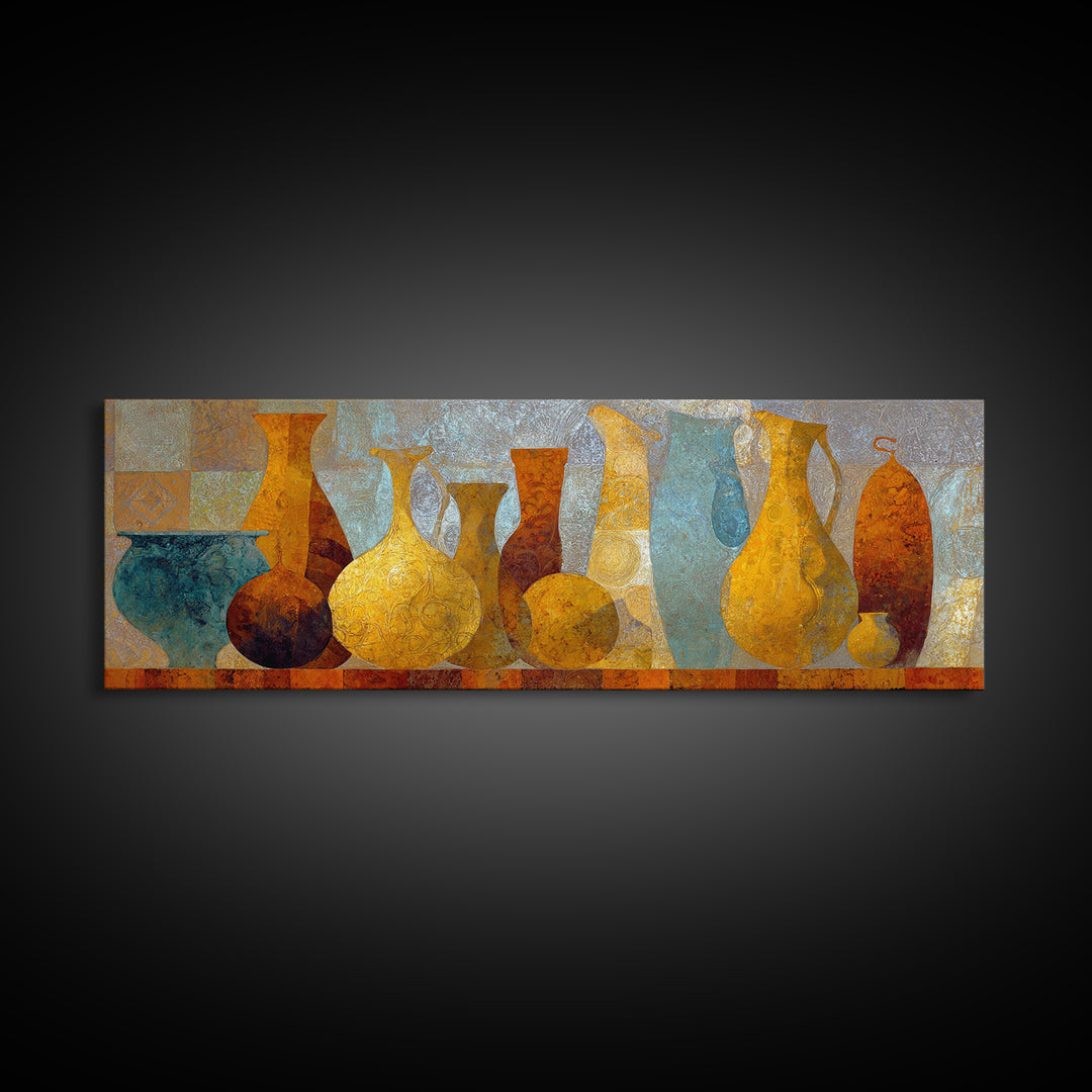 Venetian Canal Reflection Without City Crowd Canvas Print, Italian Villa Art, Gallery Wall Set, Living Room Decor, Villa, IVA-3x1-12
