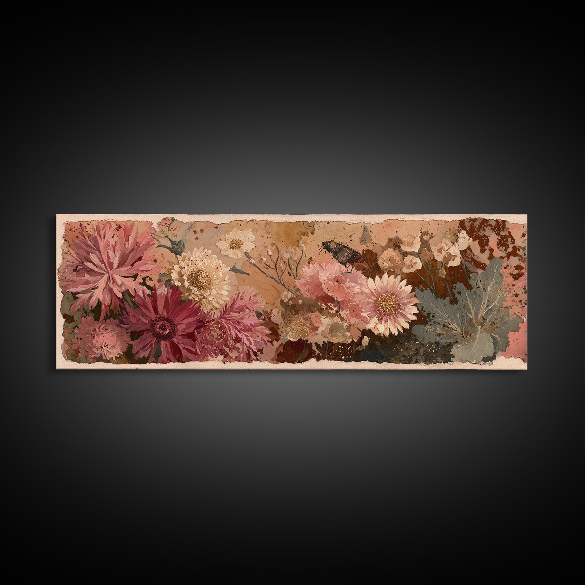 Grapevine and Wine Still Life on Linen Canvas Print, Italian Villa Art, Living Room Art, Living Room Decor, Fine Art, Villa, IVA-3x1-95