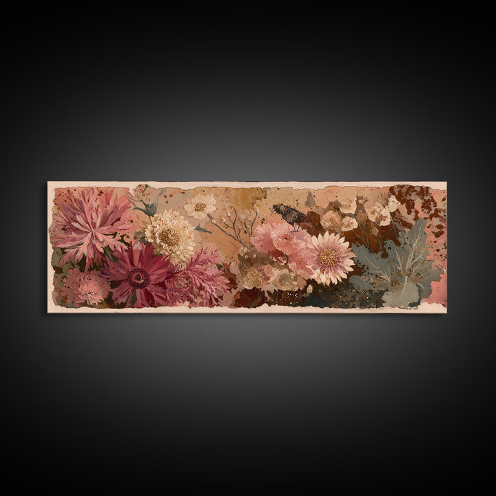 Grapevine and Wine Still Life on Linen Canvas Print, Italian Villa Art, Living Room Art, Living Room Decor, Fine Art, Villa, IVA-3x1-95