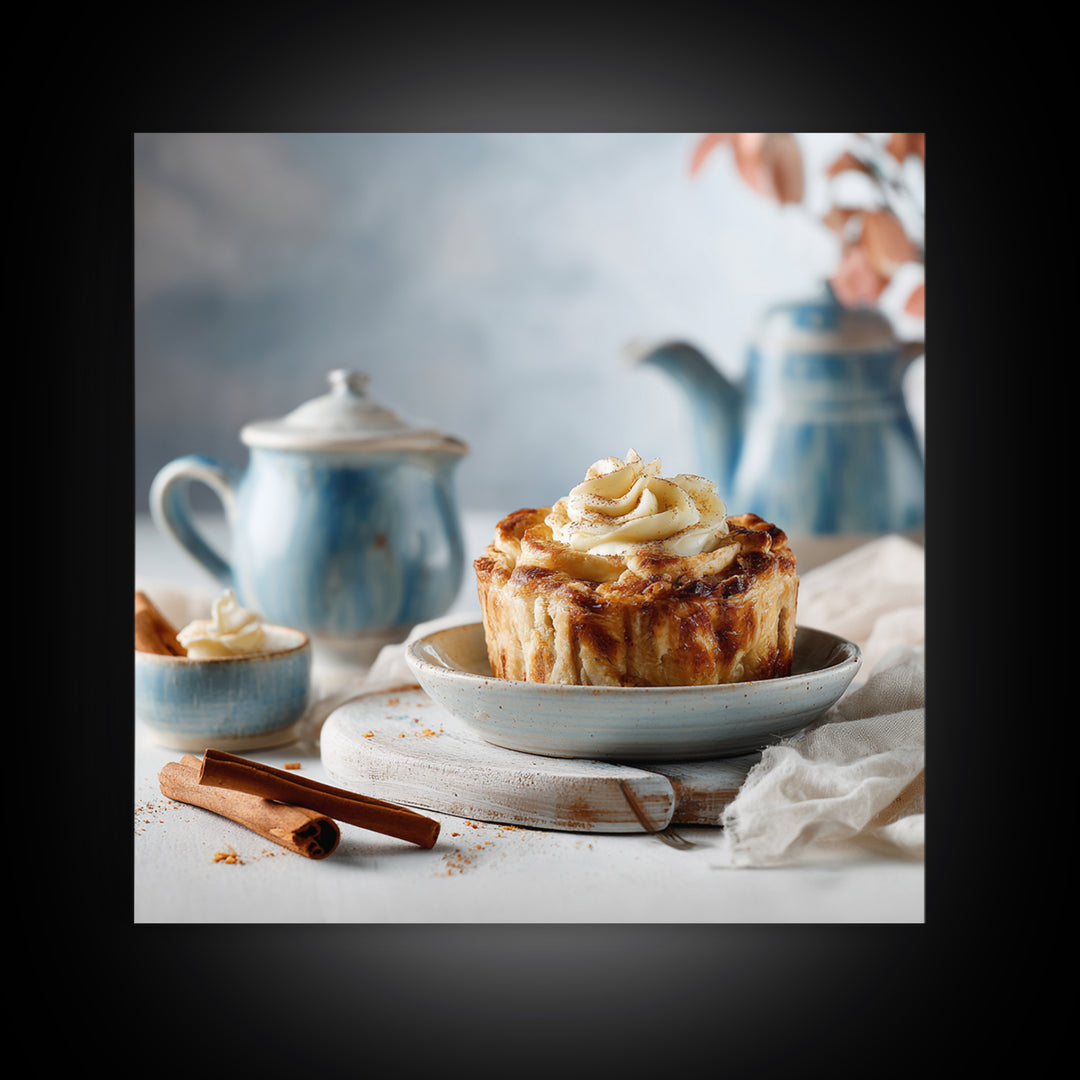 Apple Pie Cooling Framed Canvas Print, Kitchen Art, Digital Wall Art, Kitchen Decor, Fine Art, Kitchen, Kitchen Prints, KIT-1x1-56