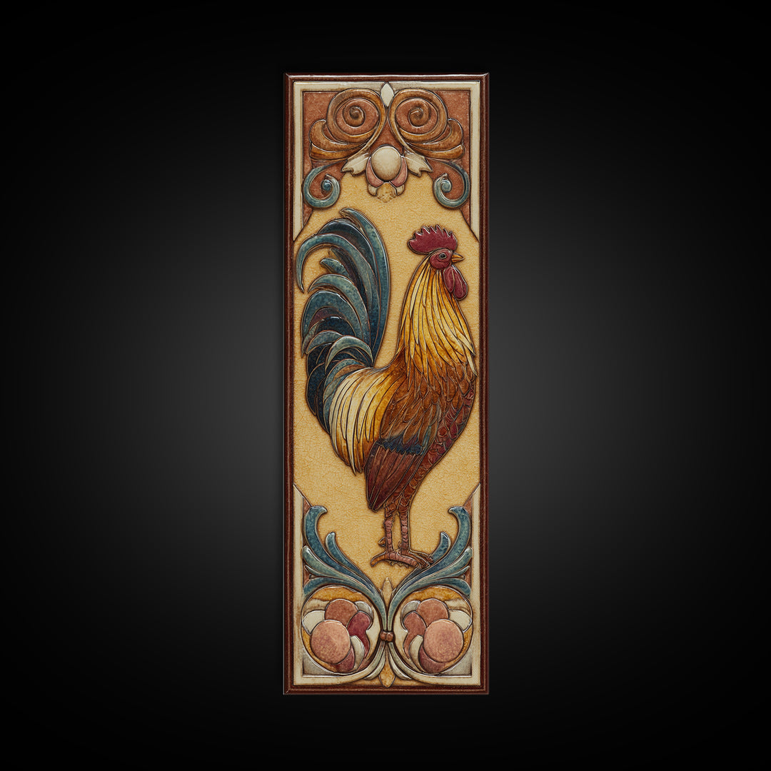 Rooster Portrait for Country Kitchen Charm Canvas Print, Kitchen Art, Room Decor, Kitchen Decor, Fine Art, Kitchen, Digital Art, KIT-1x3-28