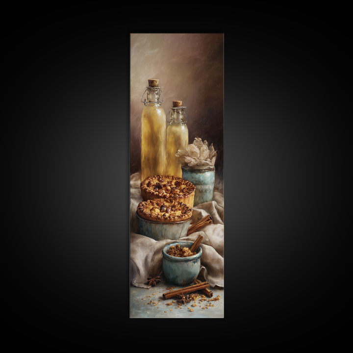 Apple Pie Cooling Canvas Print, Kitchen Art, Contemporary Art, Kitchen Decor, Fine Art, Kitchen, Kitchen Wall Art, KIT-1x3-44