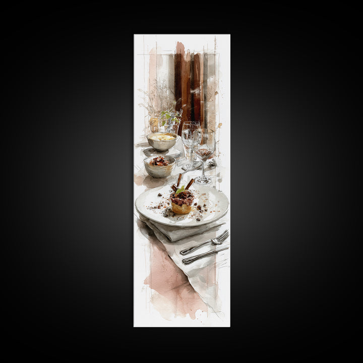 Apple Pie Cooling Framed Canvas Print, Kitchen Art, Kitchen Decor, Fine Art, Kitchen, Kitchen Art Print, Bar Cart Decor, KIT-1x3-92