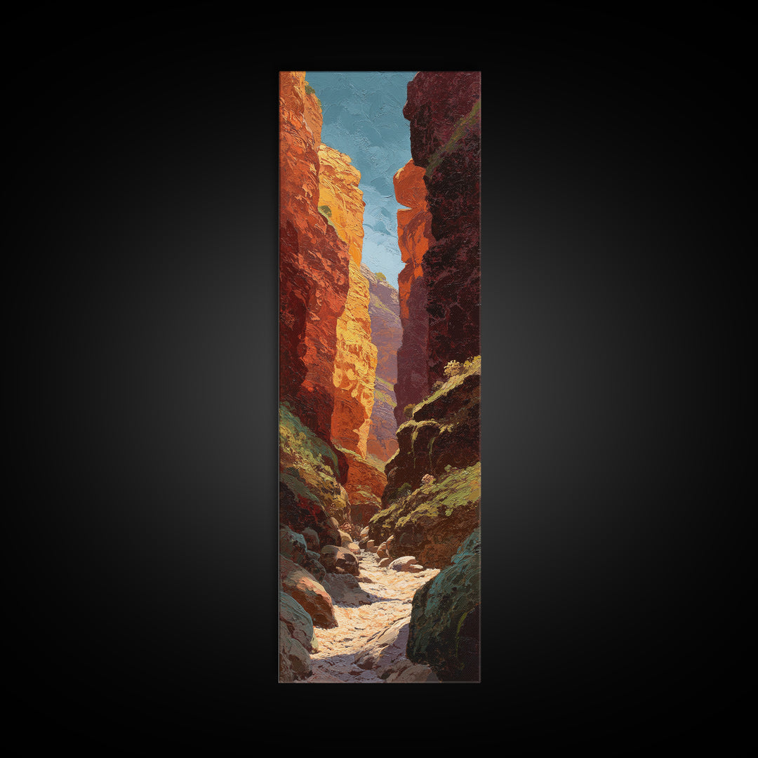 Rocky Scottish Highland Canvas Print, Landscape Art, Wall Decor, Living Room Decor, Fine Art, Horizon, Digital Print, LAN-1x3-77