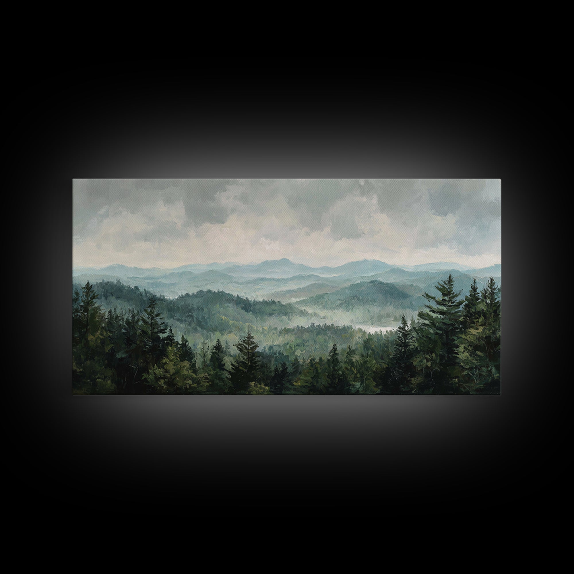 Old Country Road Framed Canvas Print, Landscape Art, Wall Decor, Living Room Decor, Fine Art, Horizon, Digital Print, LAN-2x1-40