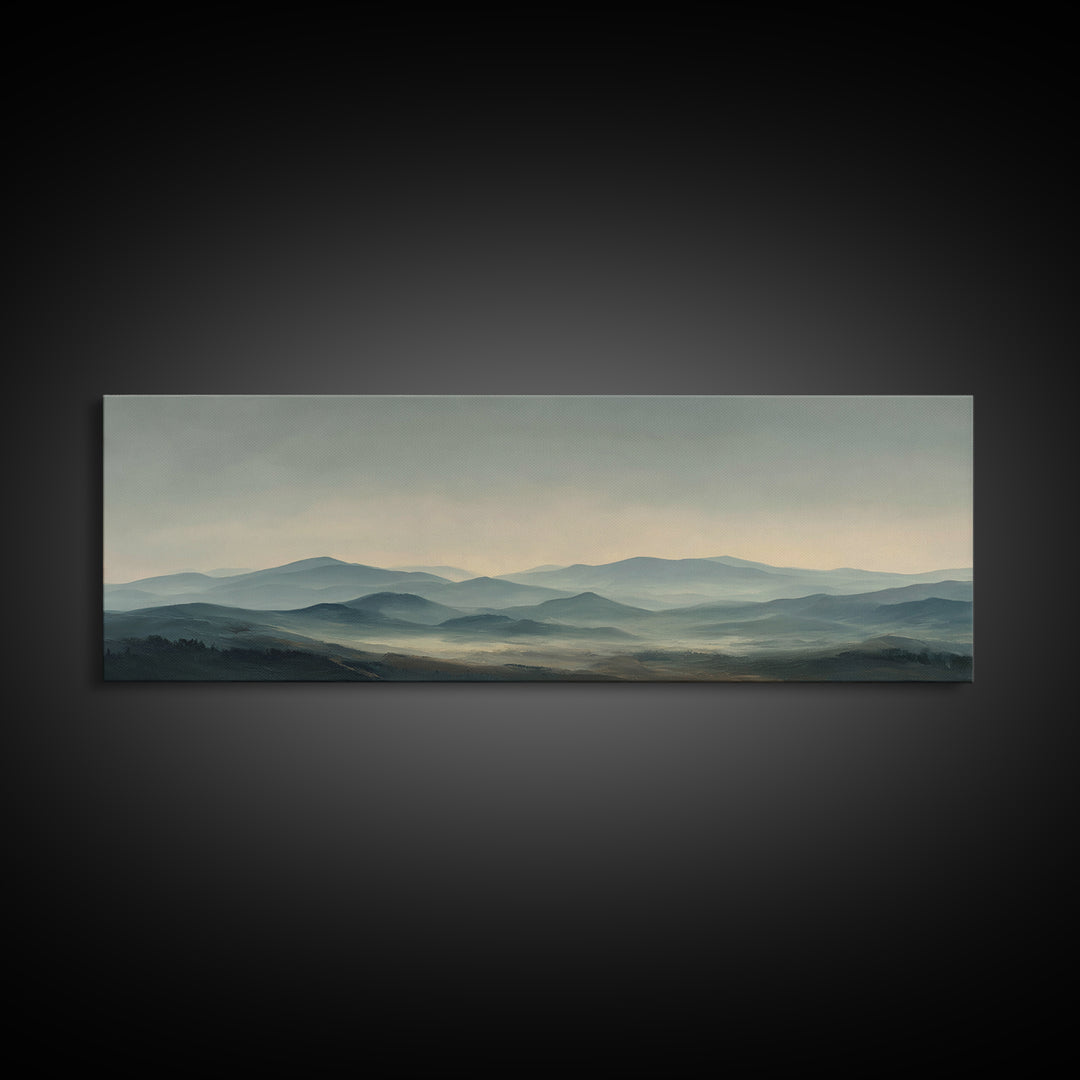 Rocky Scottish Highland Framed Canvas Print, Landscape Art, Set of 3 Prints, Living Room Decor, Fine Art, Horizon, LAN-3x1-81