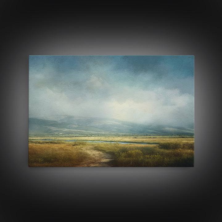 Old Country Road Canvas Print, Landscape Art, Gallery Decor, Living Room Decor, Fine Art, Horizon, Wall Art, Home Decor, LAN-3x2-48