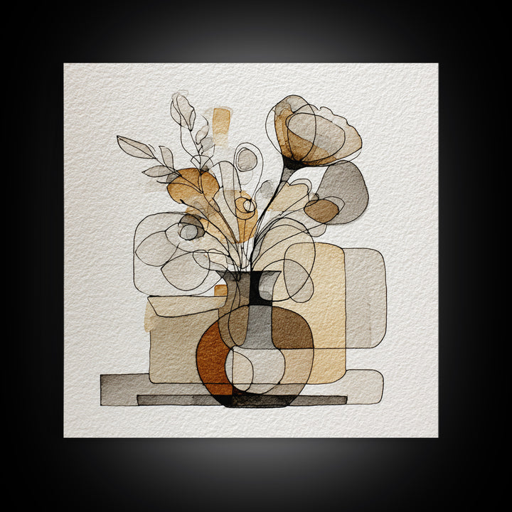 Minimal Nude Figure Canvas Print, Line Art, Minimalist Decor, Living Room Decor, Fine Art, Line, Boho Wall Art, Wall Art Print, LIN-1x1-9