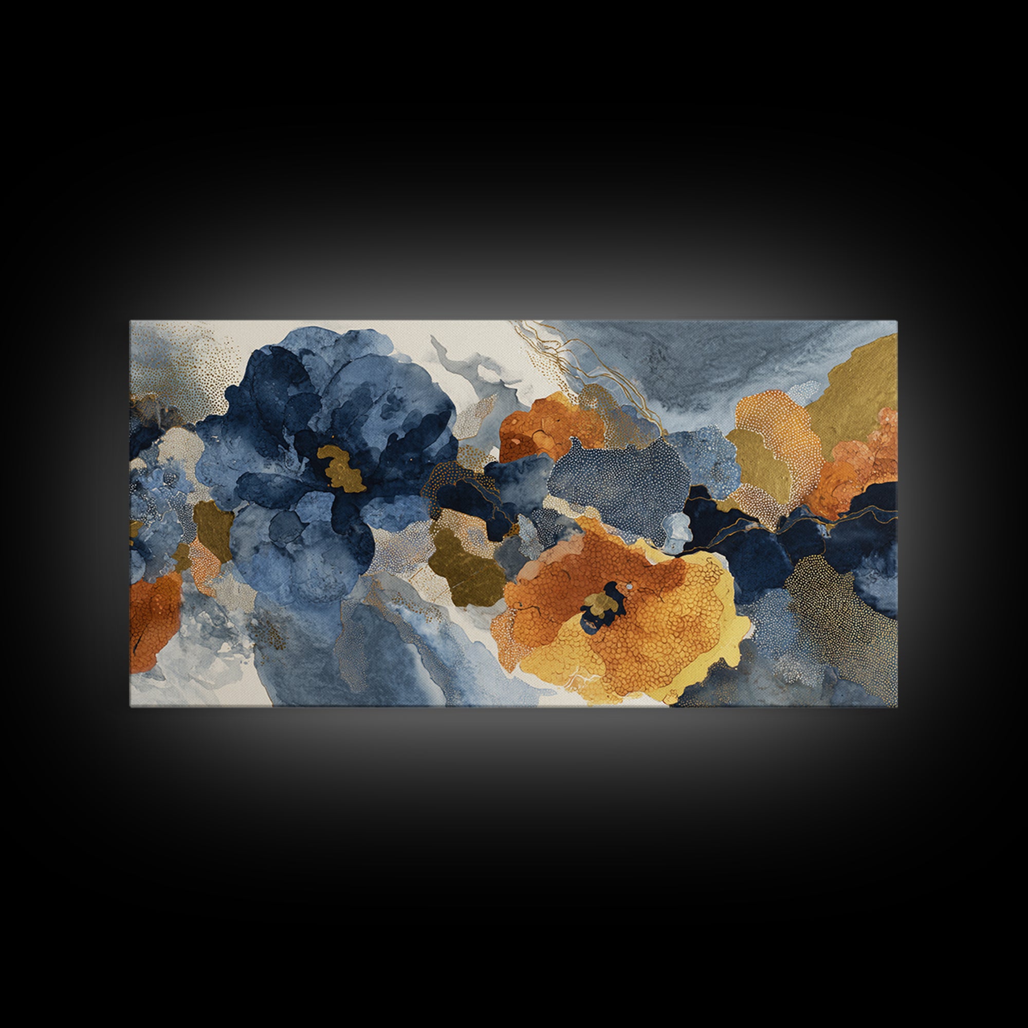 Face and Flower Blended into One Contour Canvas Print, Line Art, Living Room Wall Art, Living Room Decor, Fine Art, Line, LIN-2x1-76
