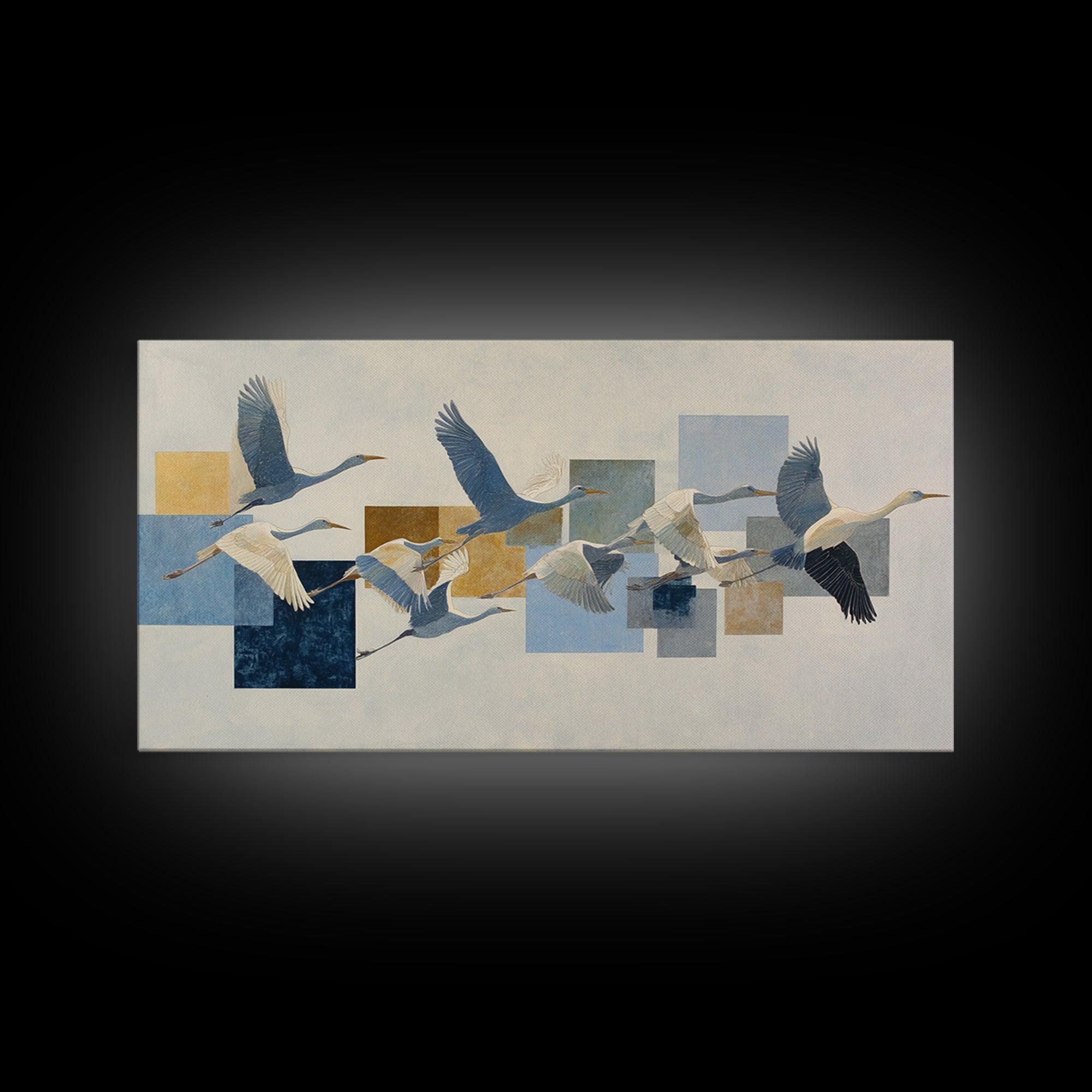 Single Line Bird Framed Canvas Print, Line Art, Gallery Decor, Living Room Decor, Abstract Art, Line, Home Decor, Wall Decor, LIN-2x1-79