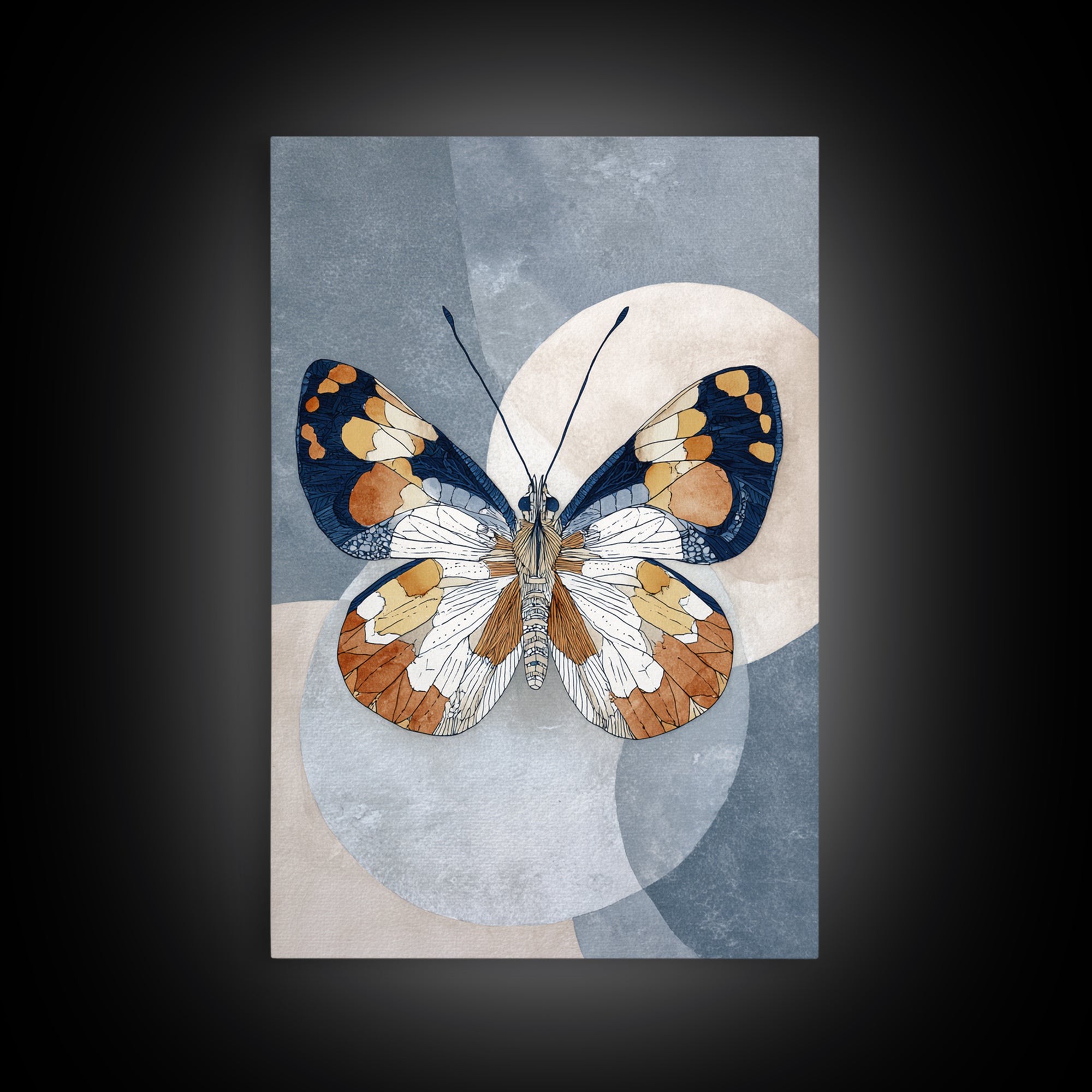 Line Art Butterfly Canvas Print, Line Art, Printable Art, Living Room Decor, Abstract Art, Line, Gallery Wall Art, LIN-2x3-54