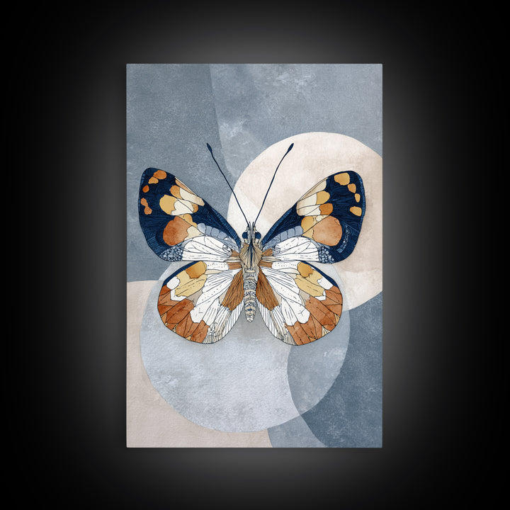Line Art Butterfly Canvas Print, Line Art, Printable Art, Living Room Decor, Abstract Art, Line, Gallery Wall Art, LIN-2x3-54