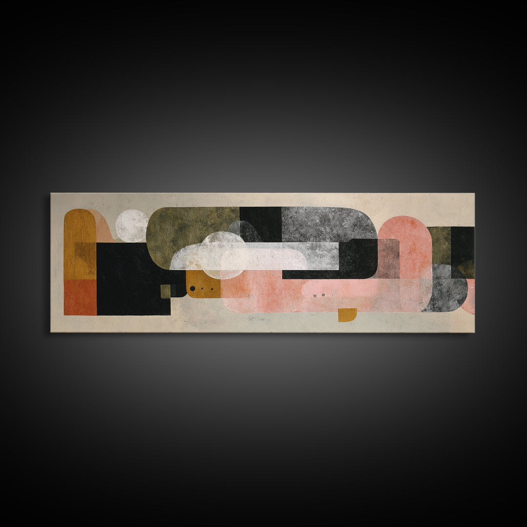 Minimal Eyes and Nose Composition Canvas Print, Line Art, Printable Art, Living Room Decor, Abstract Art, Line, LIN-3x1-30