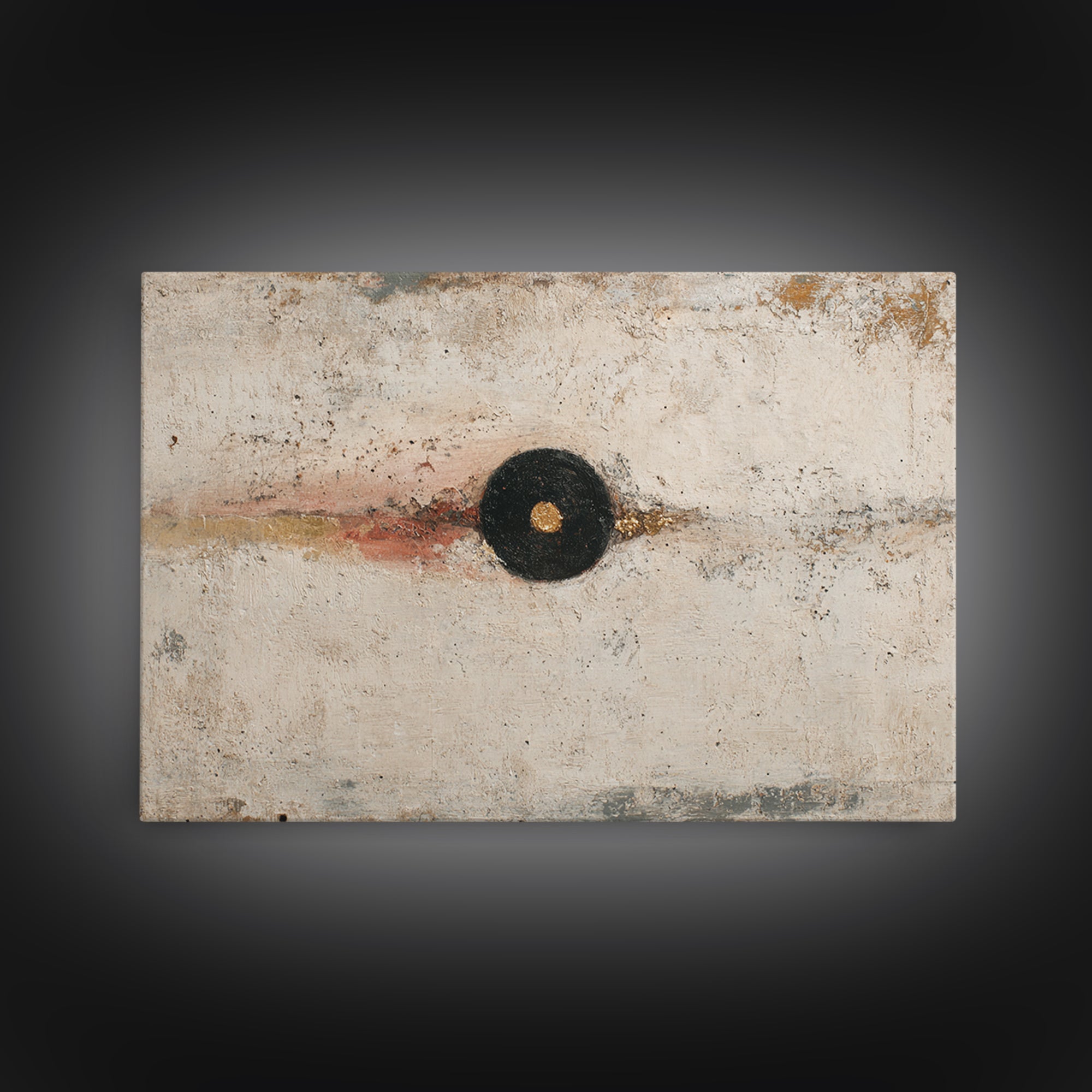 Minimal Eyes and Nose Composition Framed Canvas Print, Line Art, Gallery Decor, Living Room Decor, Abstract Art, Line, LIN-3x2-90