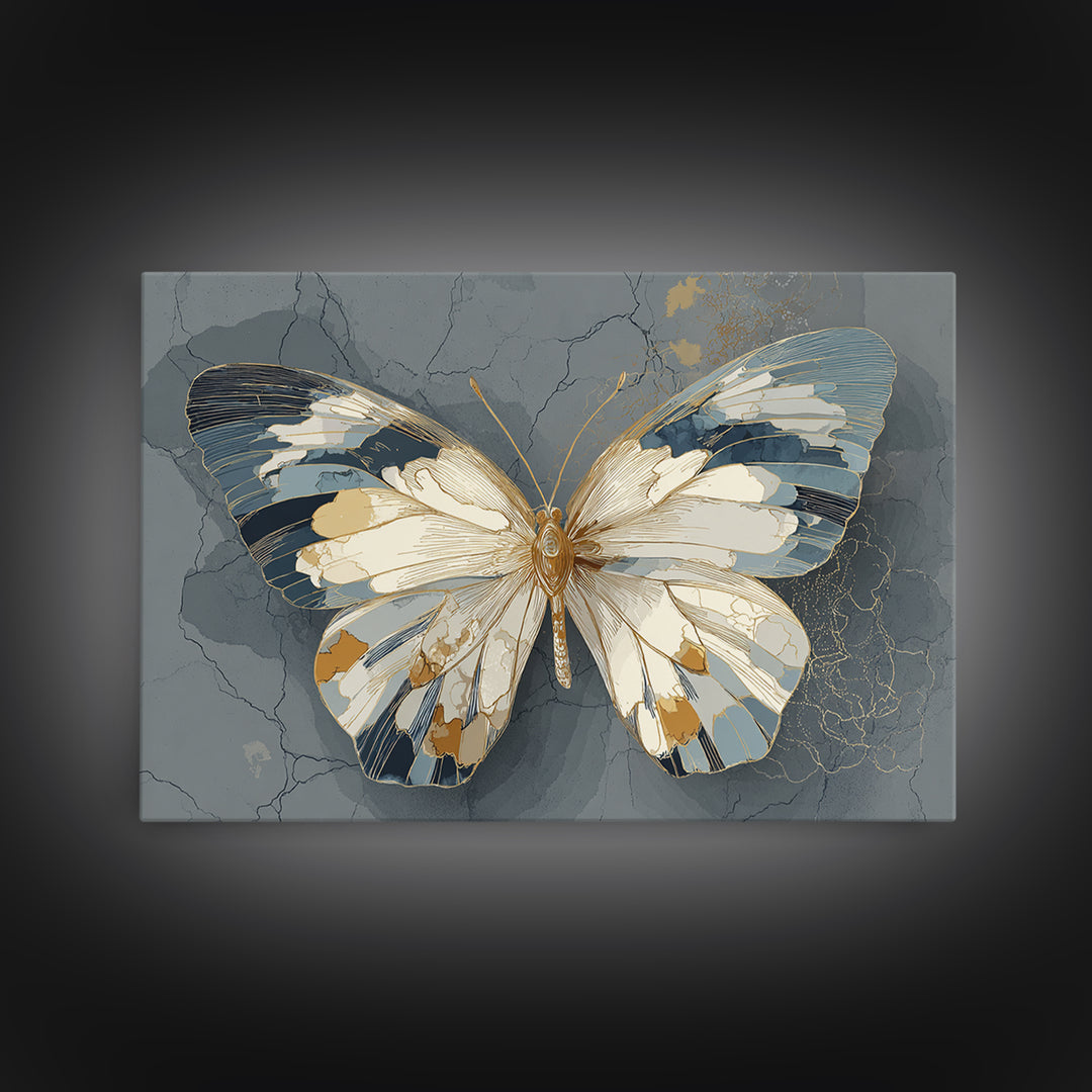 Line Art Butterfly Canvas Print, Line Art, Fine Art Print, Living Room Decor, Fine Art, Line, Wall Decor, Custom Portrait, LIN-3x2-98