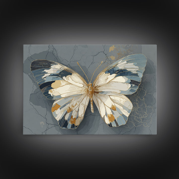 Line Art Butterfly Canvas Print, Line Art, Fine Art Print, Living Room Decor, Fine Art, Line, Wall Decor, Custom Portrait, LIN-3x2-98