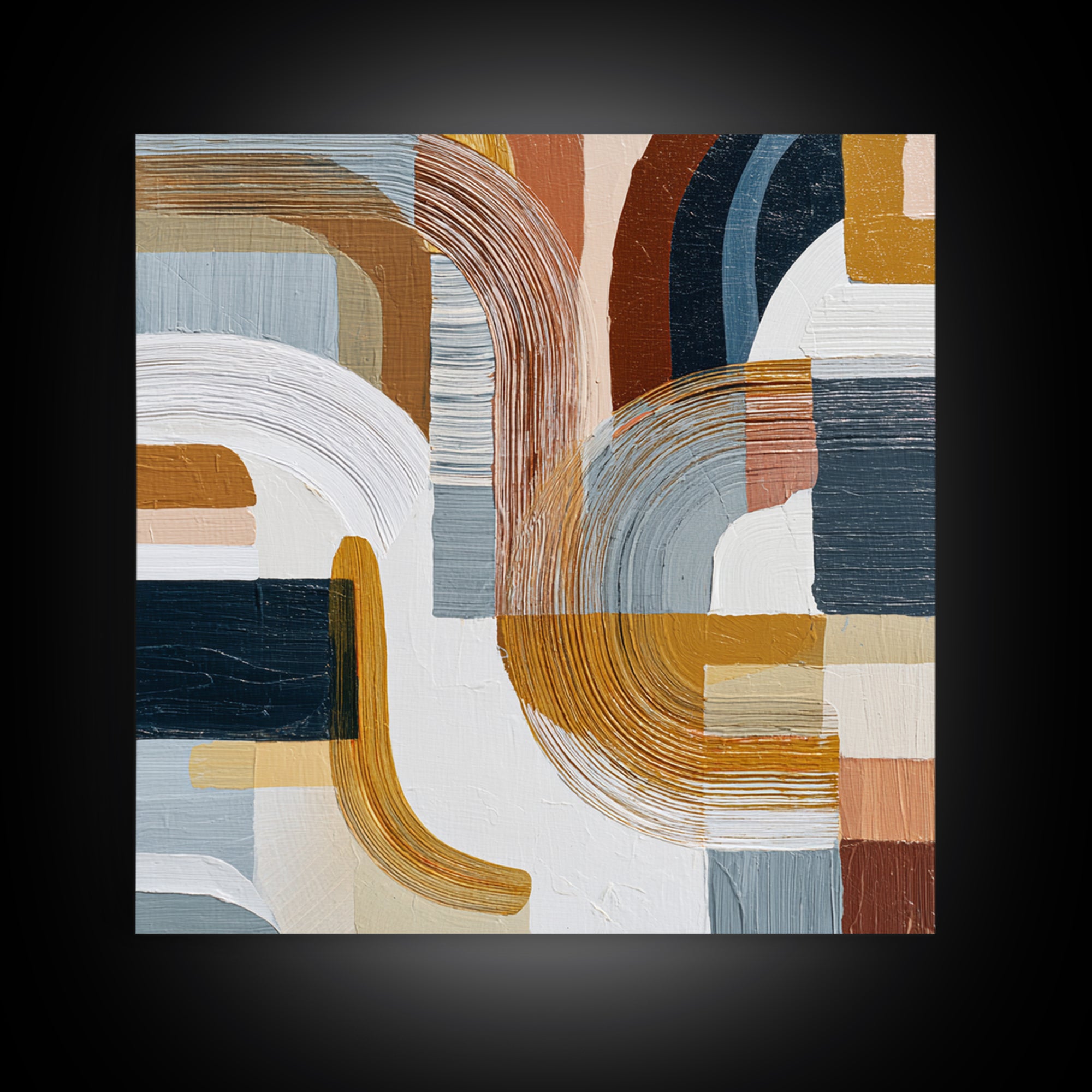 Large Statement Abstract Framed Canvas Print, Living Room Art, Modern Decor, Living Room Decor, Abstract Art, Living, LIR-1x1-1