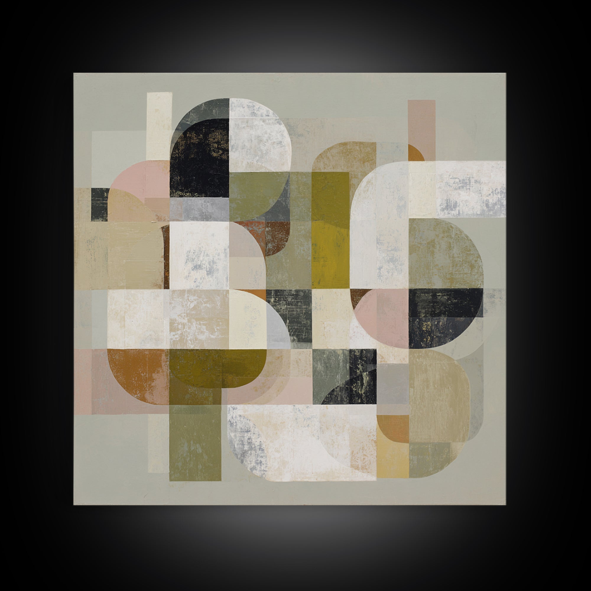 Abstract Organic Shapes Framed Canvas Print, Living Room Art, Printable Art, Living Room Decor, Abstract Art, Living, LIR-1x1-39