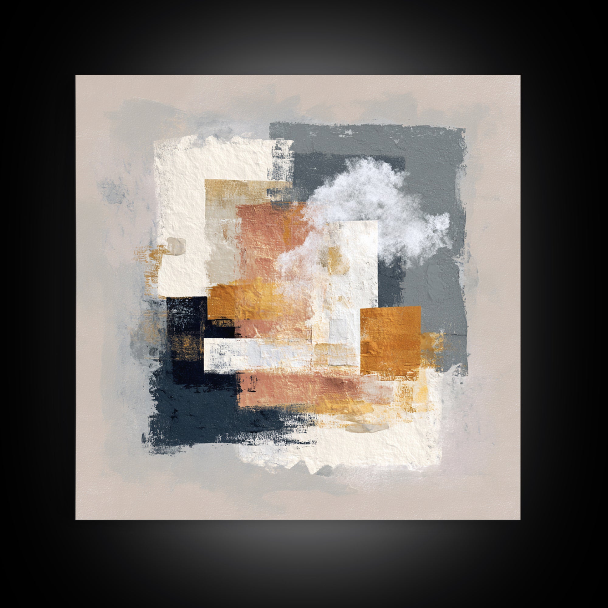 Large Statement Abstract Framed Canvas Print, Living Room Art, Home Decor, Living Room Decor, Abstract Art, Living, LIR-1x1-73