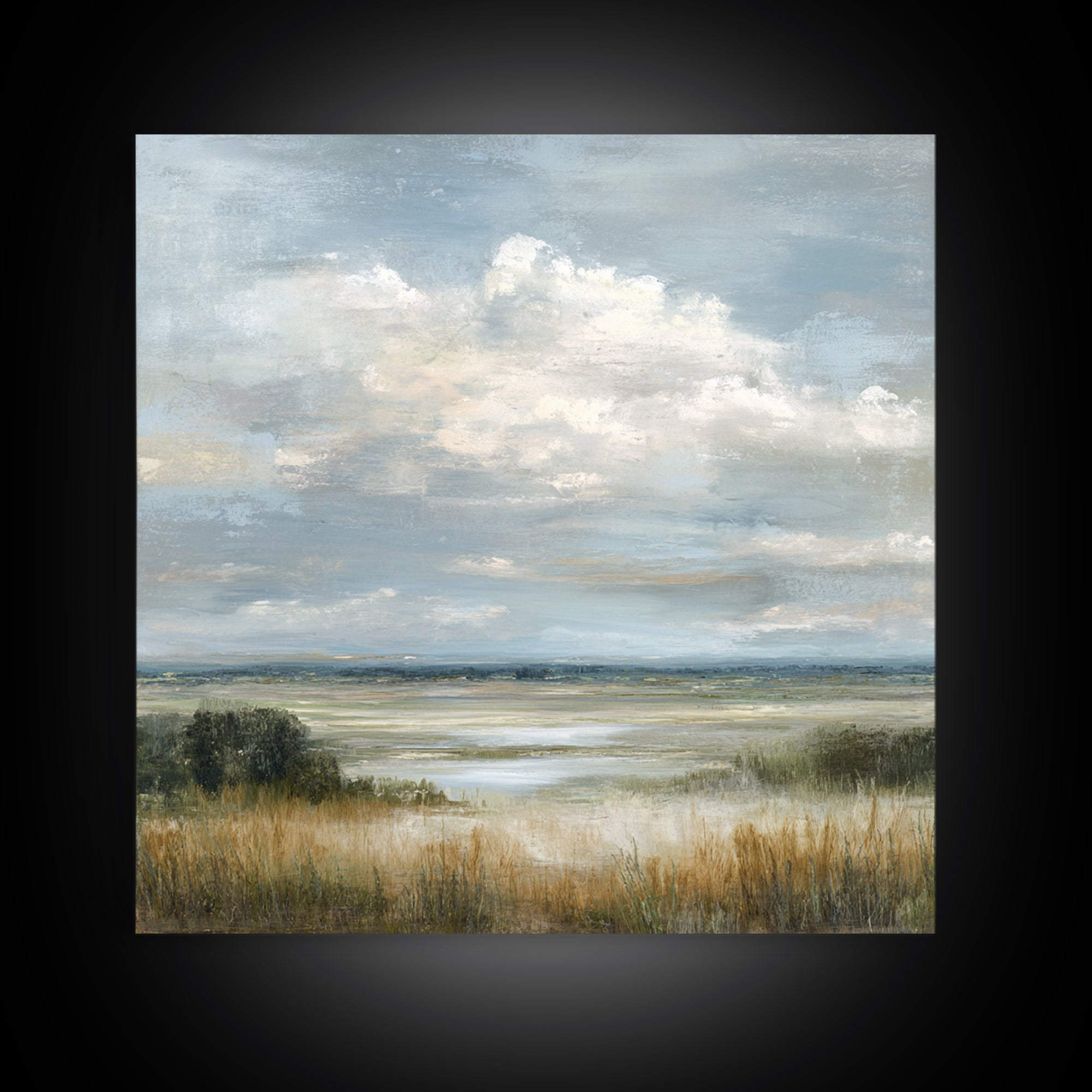 Large Cloudscape with Gentle Movement Canvas Print, Living Room Art, Room Decor, Living Room Decor, Fine Art, Living, LIR-1x1-91