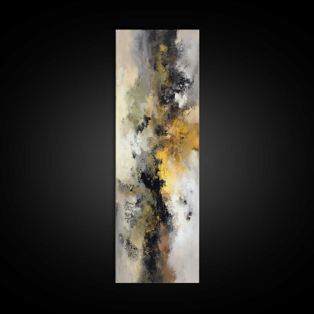 Classic Mountain Panorama for Cozy Interiors Canvas Print, Living Room Art, Modern Wall Art, Living Room Decor, Oil Painting, LIR-1x3-100
