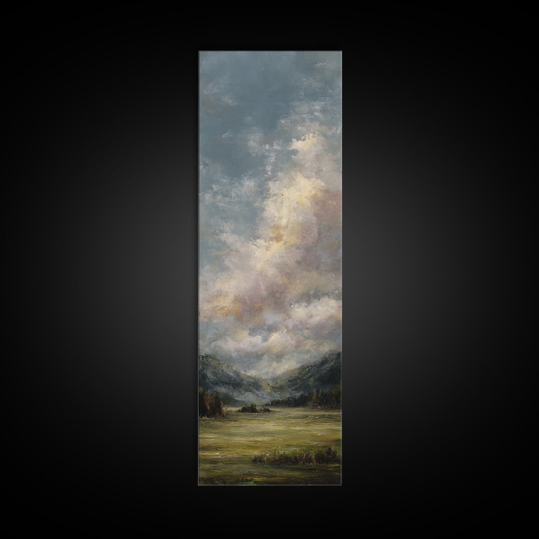 Quiet Meadow Landscape Canvas Print, Living Room Art, Bedroom Decor, Living Room Decor, Fine Art, Living, Bedroom Wall Art, LIR-1x3-11