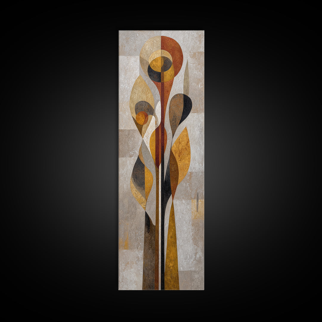 Abstract Organic Shapes Framed Canvas Print, Living Room Art, Printable Wall Art, Living Room Decor, Abstract Art, Living, LIR-1x3-3