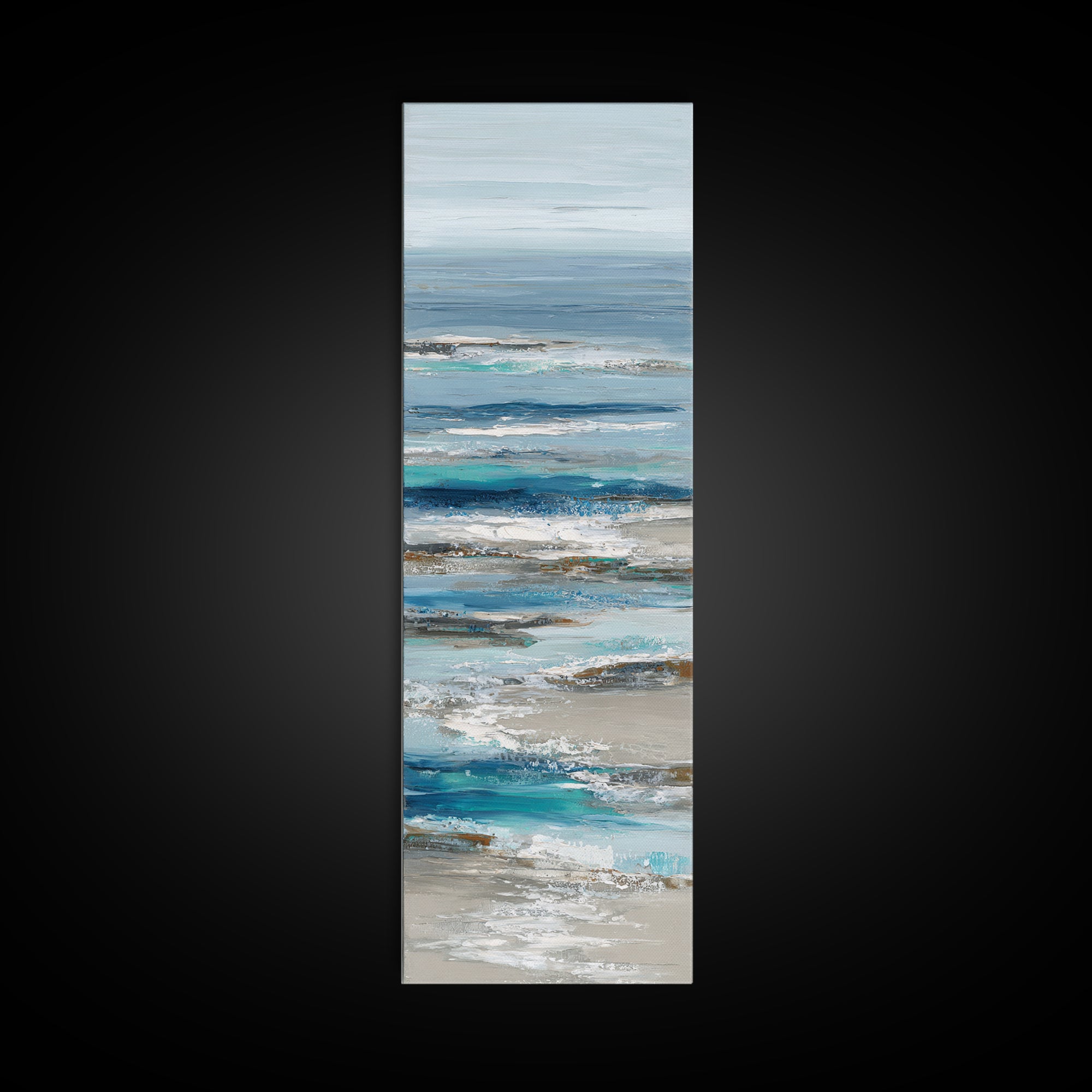 Coastal Aerial Shoreline Framed Canvas Print, Living Room Art, Pet Portraits, Living Room Decor, Living, Neutral Decor, LIR-1x3-47