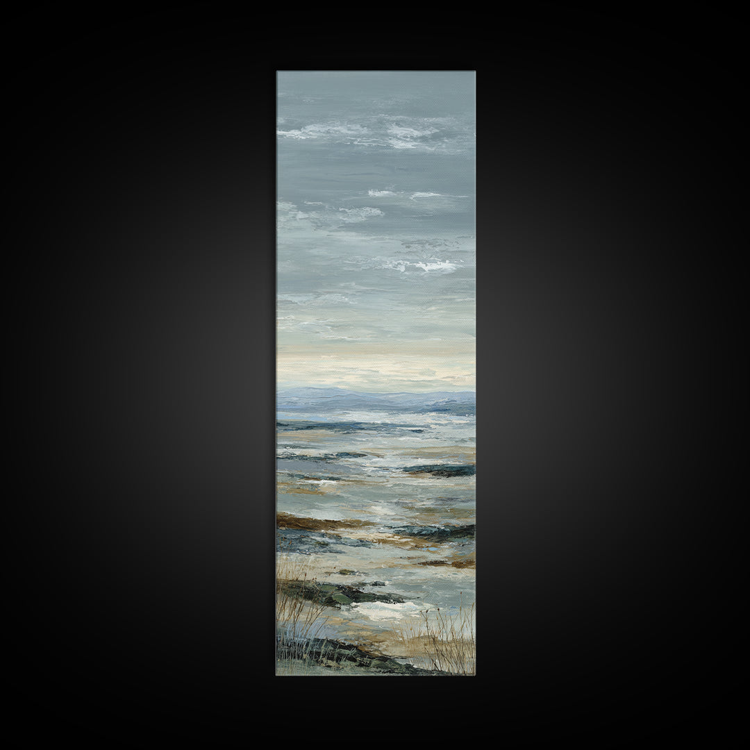 Modern Landscape with Expansive Calm Sky Canvas Print, Living Room Art, Bedroom Wall Art, Living Room Decor, Fine Art, Living, LIR-1x3-63