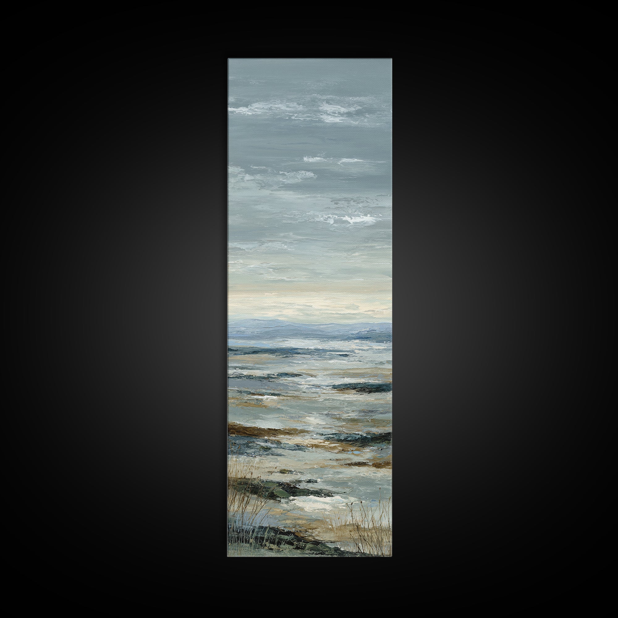 Modern Landscape with Expansive Calm Sky Canvas Print, Living Room Art, Bedroom Wall Art, Living Room Decor, Fine Art, Living, LIR-1x3-63
