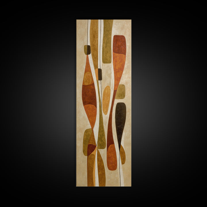 Abstract Organic Shapes Framed Canvas Print, Living Room Art, Neutral Decor, Living Room Decor, Fine Art, Living, Home Decor, LIR-1x3-75