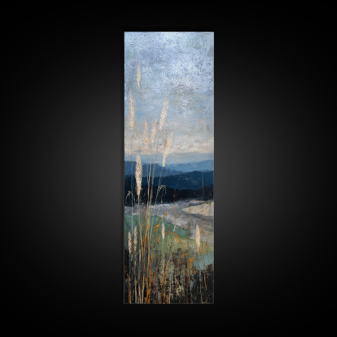 Quiet Meadow Landscape Framed Canvas Print, Living Room Art, Living Room Wall Art, Living Room Decor, Fine Art, Living, LIR-1x3-83