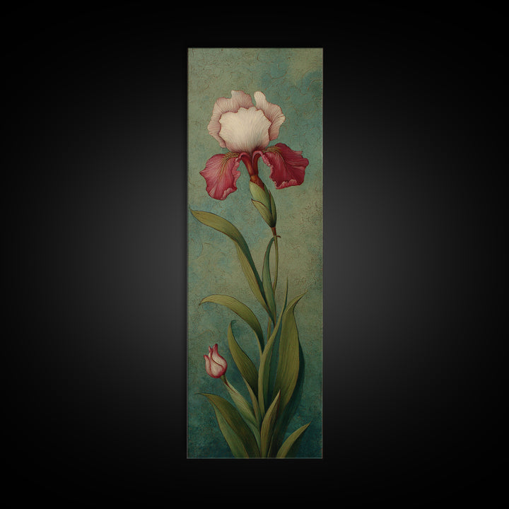 Botanical Vase Painting Canvas Print, Living Room Art, Living Room Decor, Watercolor Art, Living, Oil Painting, LIR-1x3-86