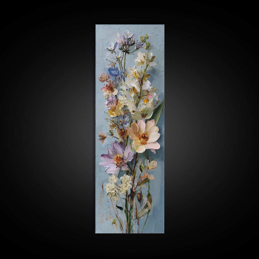 Large Floral Still Life Canvas Print, Living Room Art, Art Print, Living Room Decor, Fine Art, Living, New Home Gift, LIR-1x3-93