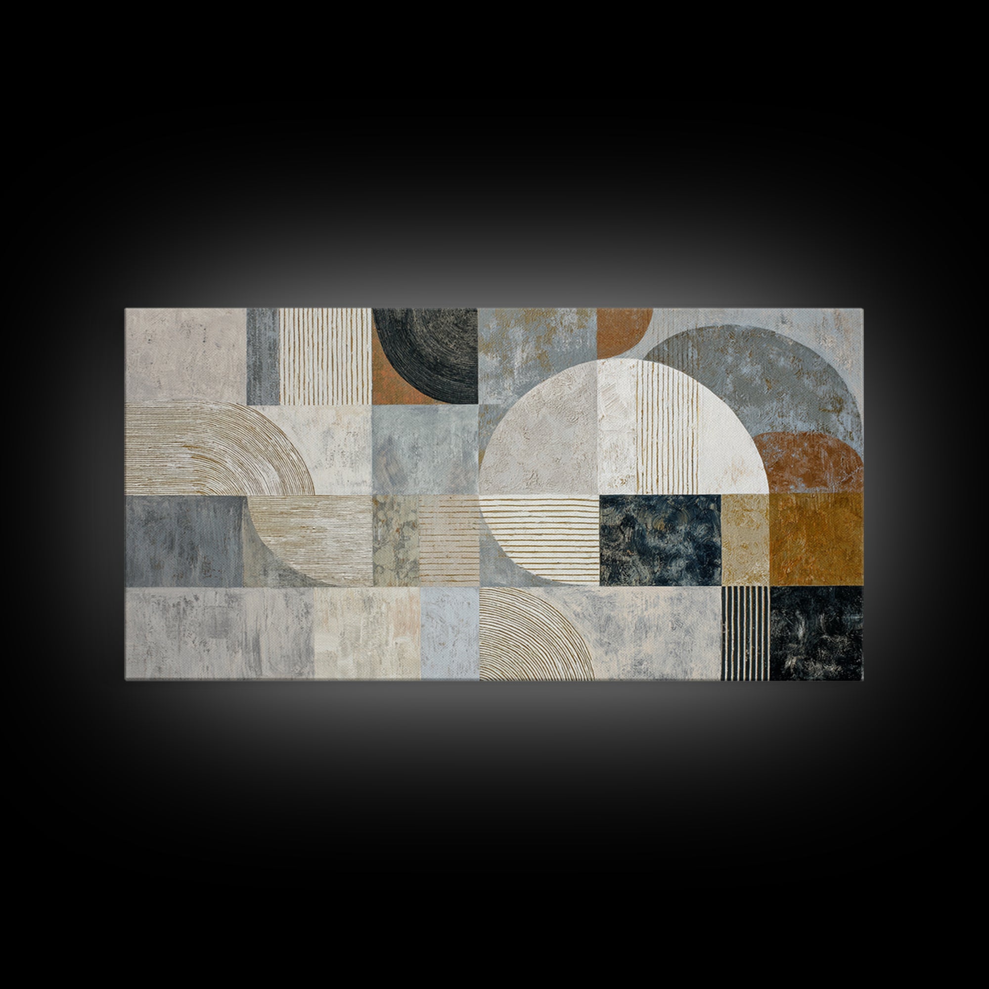 Textured Plaster Abstract Framed Canvas Print, Living Room Art, Printable, Living Room Decor, Fine Art, Living, Printable Art, LIR-2x1-1