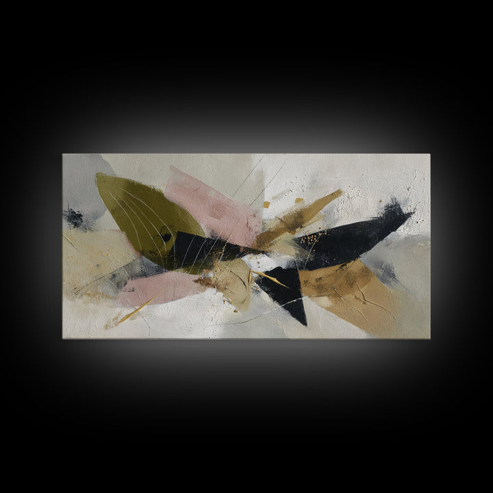 Abstract Organic Shapes Framed Canvas Print, Living Room Art, Printable Art, Living Room Decor, Abstract Art, Living, LIR-2x1-11