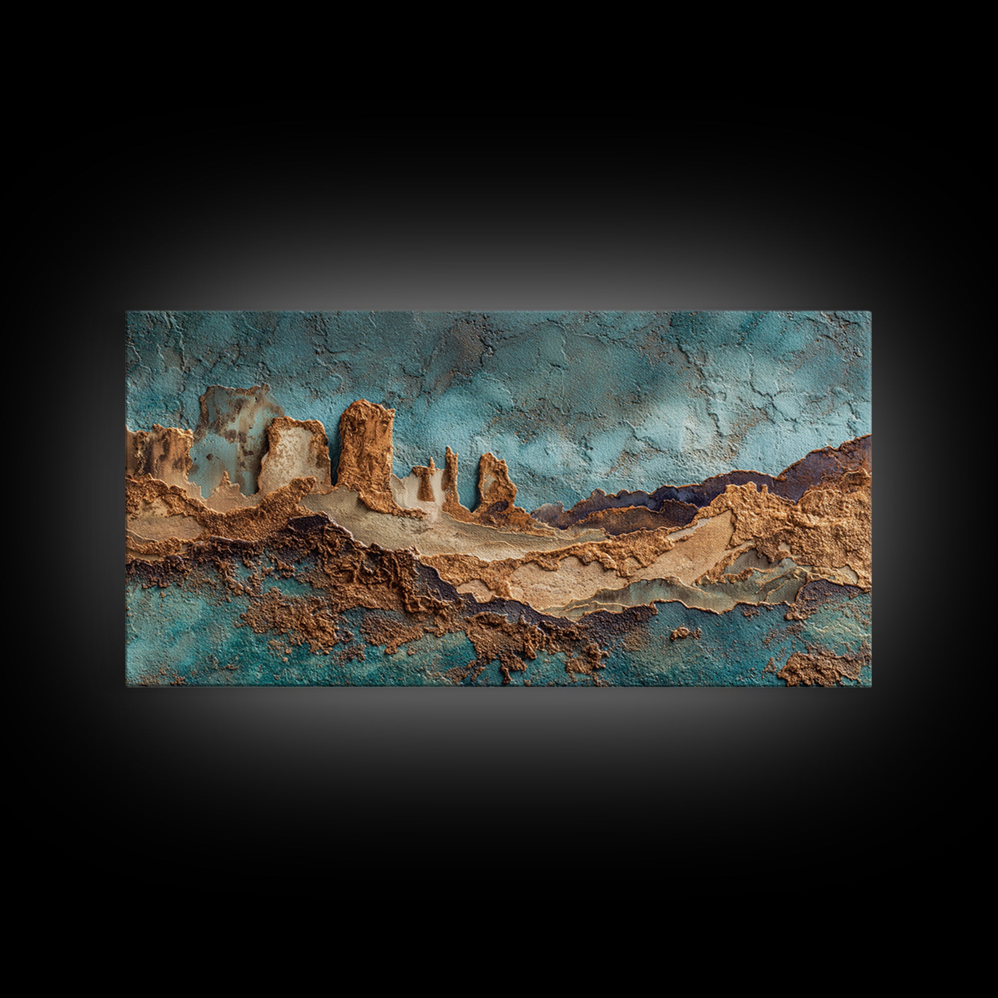 Earthy Desert Landscape Framed Canvas Print, Living Room Art, Luxury Decor, Living Room Decor, Fine Art, Living, Home, LIR-2x1-8