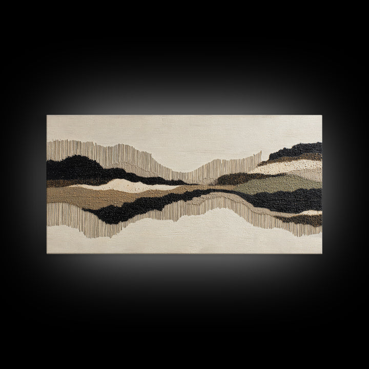 Oversized Line Figure Framed Canvas Print, Living Room Art, Bedroom Decor, Living Room Decor, Living, Bedroom Wall Art, LIR-2x1-85