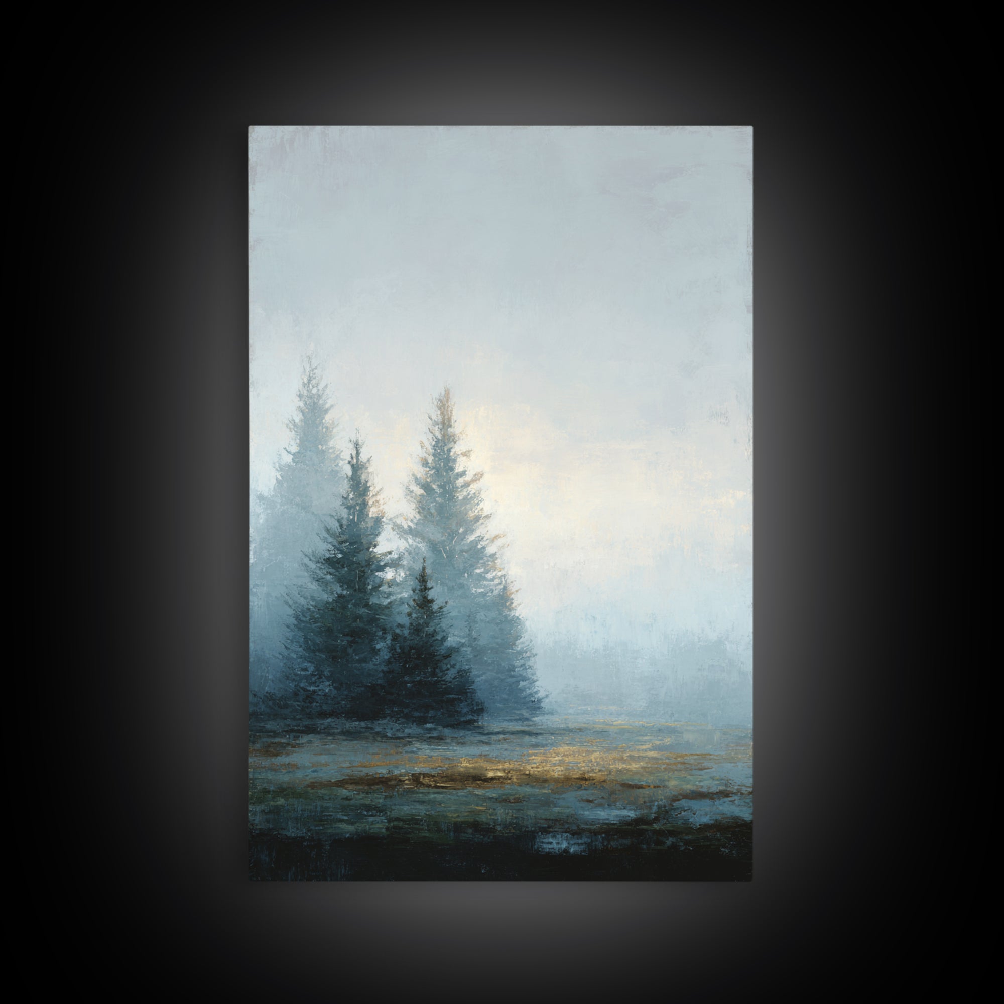 Minimal Scandinavian Forest Framed Canvas Print, Living Room Art, Home, Living Room Decor, Fine Art, Living, Pet Portraits, LIR-2x3-21