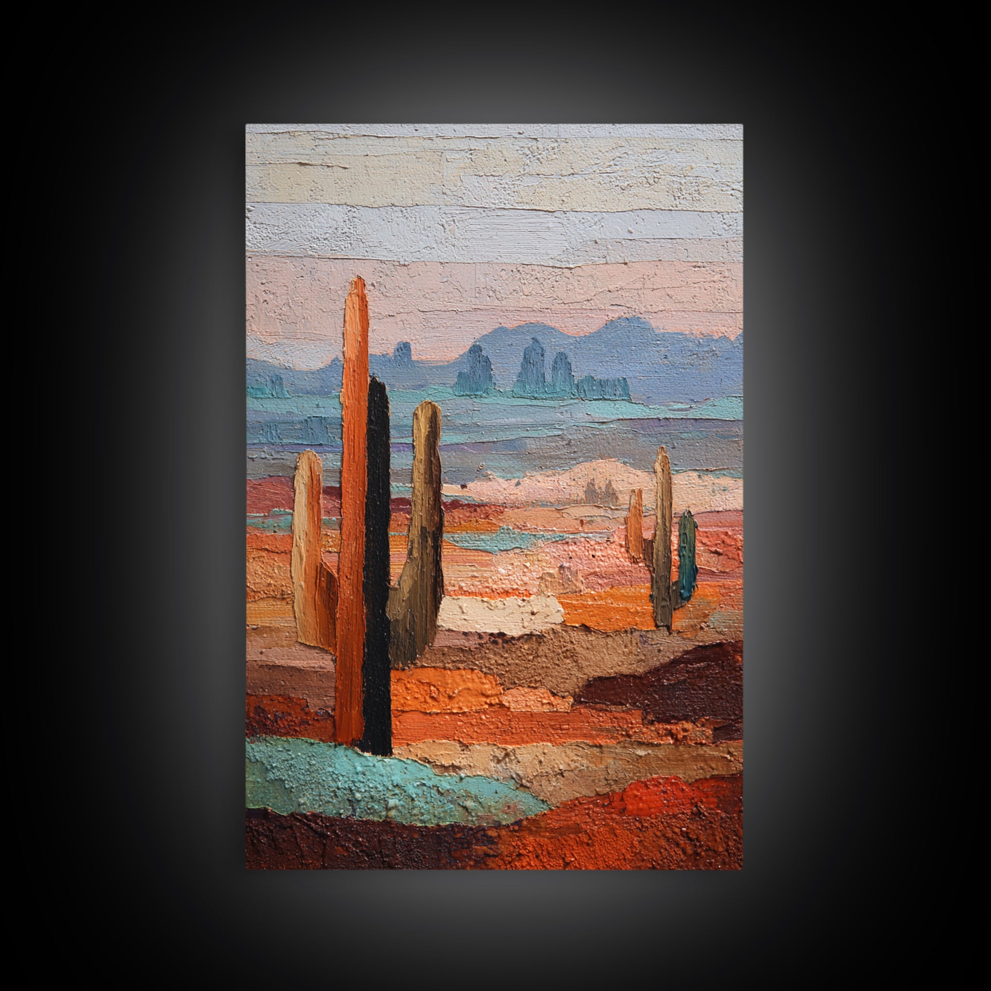 Earthy Desert Landscape Framed Canvas Print, Living Room Art, Luxury Decor, Living Room Decor, Fine Art, Living, Home, LIR-2x3-44